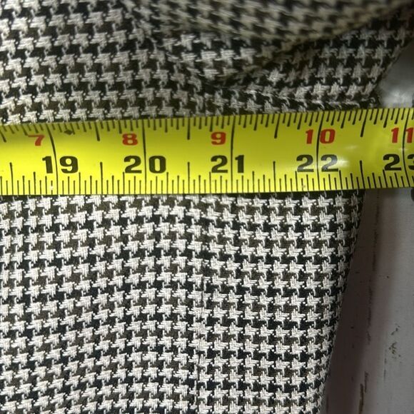 Fabrizio Cellini Mens Silk Wool Blend Houndstooth Tan Brown Blazer Jacket - Picture 15 of 16